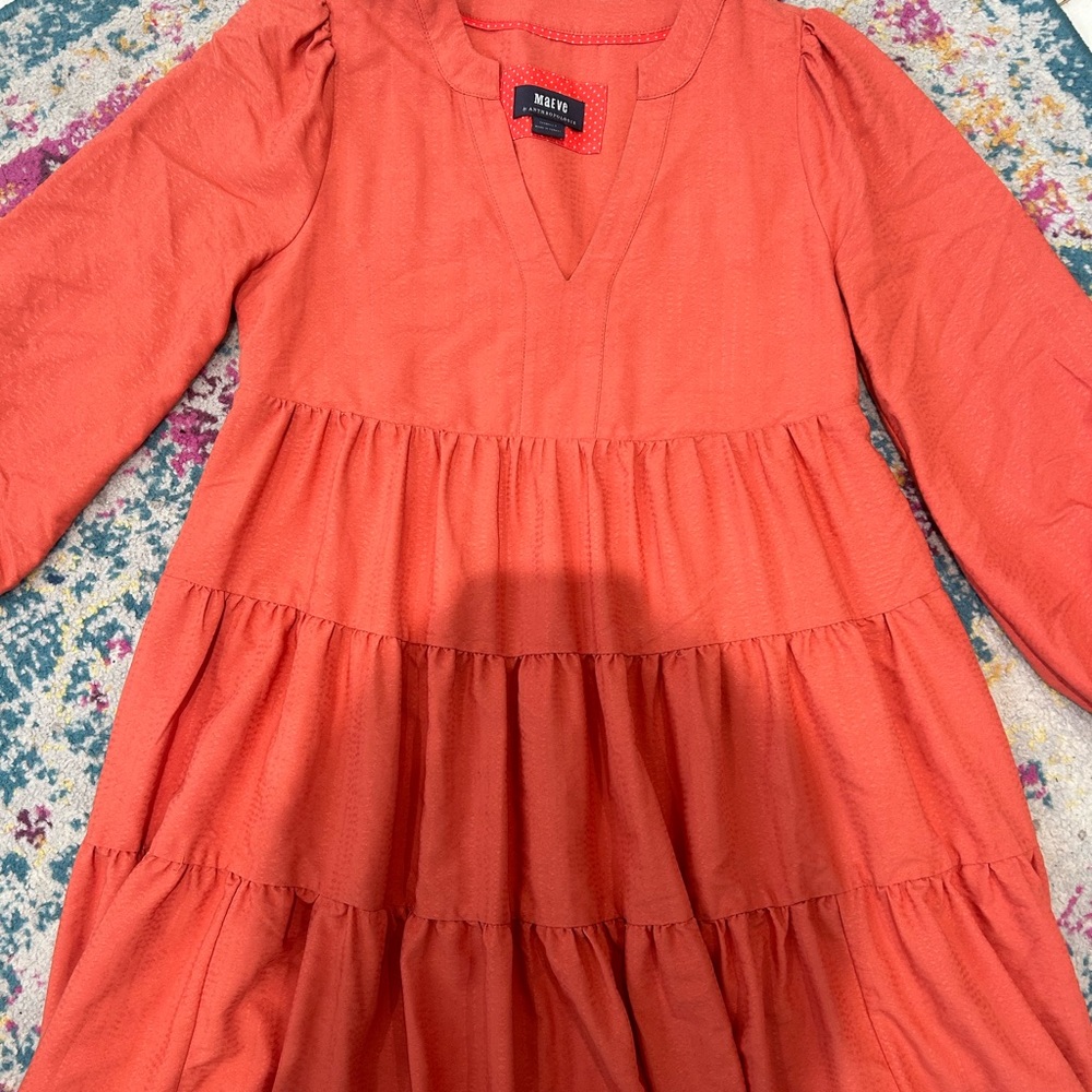 Maeve by Anthropology Amber Tiered Ruffle Dress